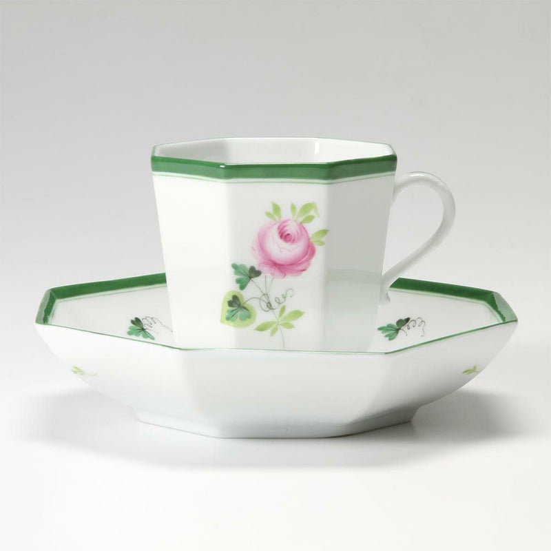 ヘレンド ウィーンのバラ 04304-0-00 オクタゴナルカップ＆ソーサー