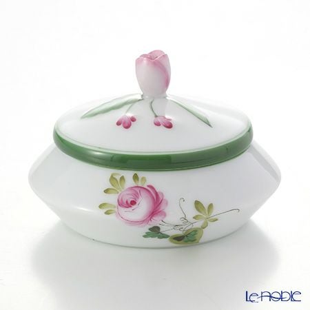 ヘレンド ウィーンのバラ 06027-0-12 ラウンドボックス（ツボミ） 6.5cm