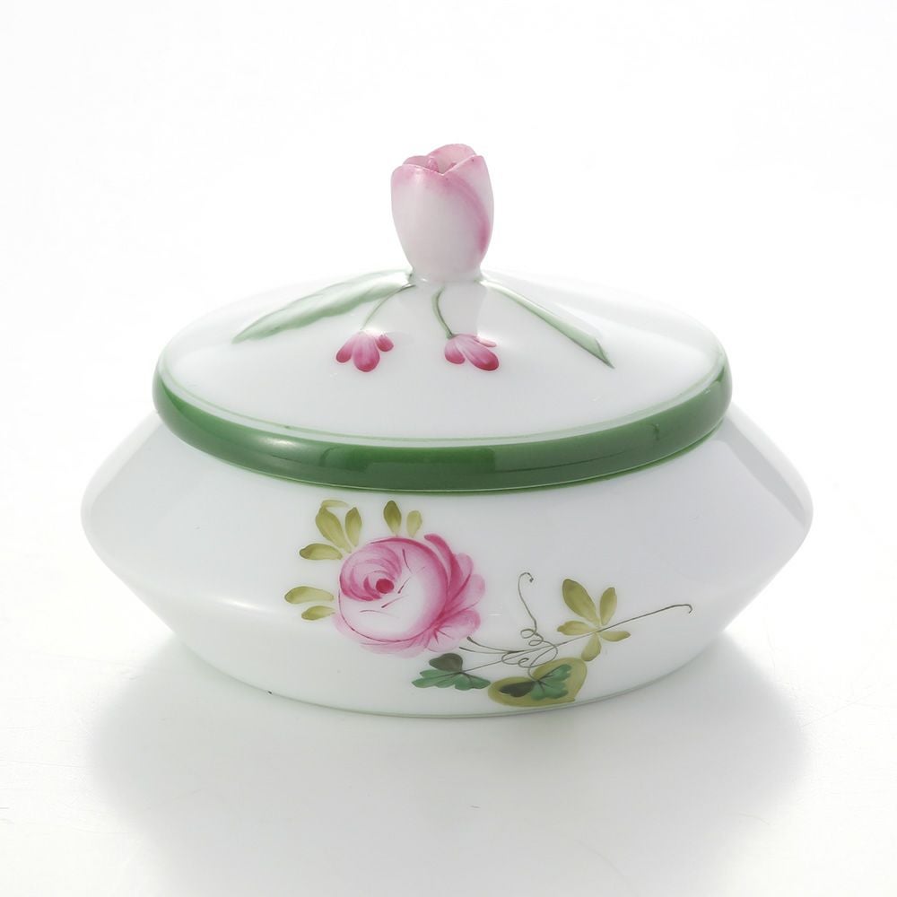 ヘレンド ウィーンのバラ 06027-0-12 ラウンドボックス（ツボミ） 6.5cm