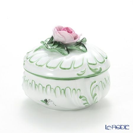 ヘレンド ウィーンのバラ 06036-0-09 ラウンドボックス（ローズ） 8cm