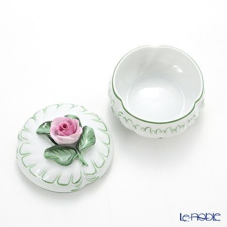 ヘレンド ウィーンのバラ 06036-0-09 ラウンドボックス（ローズ） 8cm