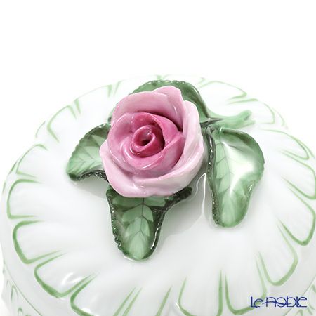 ヘレンド ウィーンのバラ 06036-0-09 ラウンドボックス（ローズ） 8cm