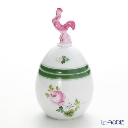 ヘレンド ウィーンのバラ 06043-0-16 タマゴボックス 縦 ニワトリ 10cm