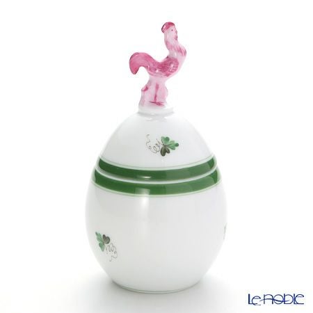 ヘレンド ウィーンのバラ 06043-0-16 タマゴボックス 縦 ニワトリ 10cm