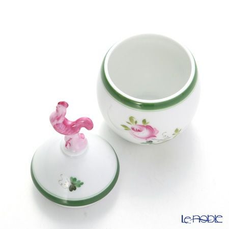 ヘレンド ウィーンのバラ 06043-0-16 タマゴボックス 縦 ニワトリ 10cm