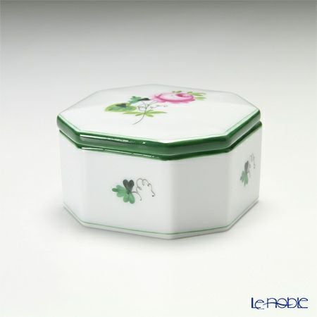 ヘレンド ウィーンのバラ 06104-0-00／6086 オクタゴナルボックス