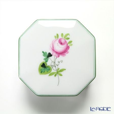 ヘレンド ウィーンのバラ 06104-0-00／6086 オクタゴナルボックス