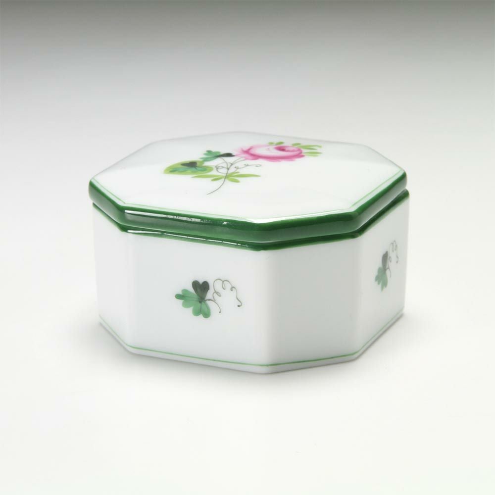 ヘレンド ウィーンのバラ 06104-0-00／6086 オクタゴナルボックス