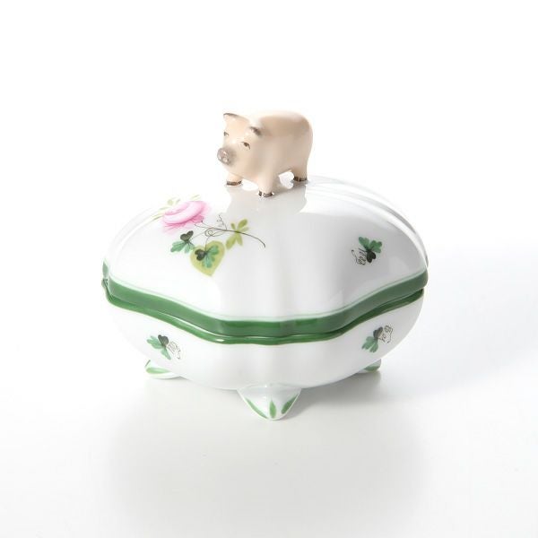 ヘレンド ウィーンのバラ 06179-0-72 スクエアボックス（ブタ） 7.3cm