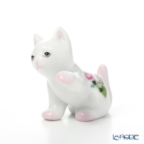 ヘレンド ウィーンのバラ 15512-0-00 ネコ 4cm