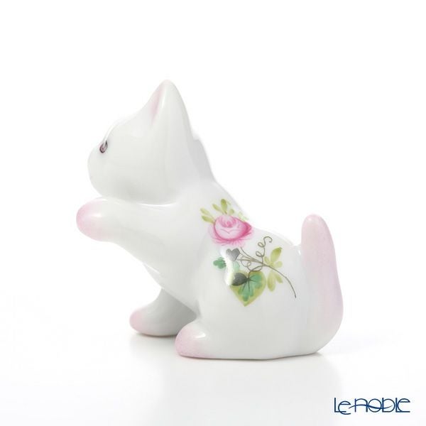 ヘレンド ウィーンのバラ 15512-0-00 ネコ 4cm