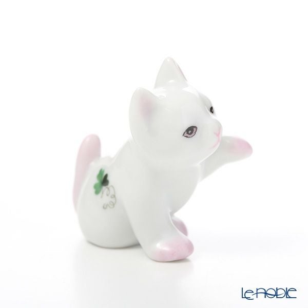 ヘレンド ウィーンのバラ 15512-0-00 ネコ 4cm