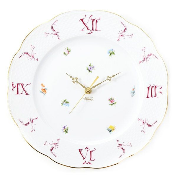 ヘレンド ミルフルール MF 00527-0-47 ウォールクロック 28.5cm