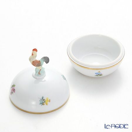 ヘレンド ミルフルール MF 06033-0-16 ラウンドボックス（ニワトリ） 8cm