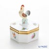 ヘレンド ミルフルール MF 06105-0-16 オクタゴナルボックス（ニワトリ） 4.8cm