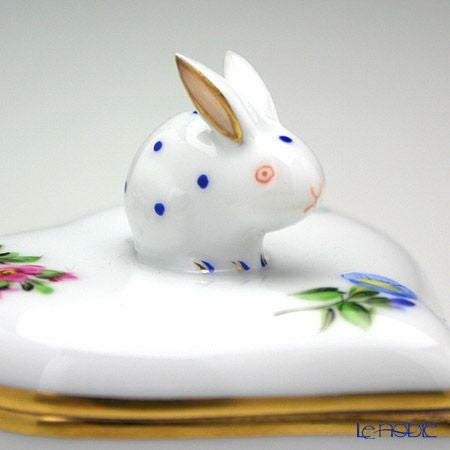 ヘレンド ミルフルール MF 06111-0-25 ハートボックス（ウサギ）