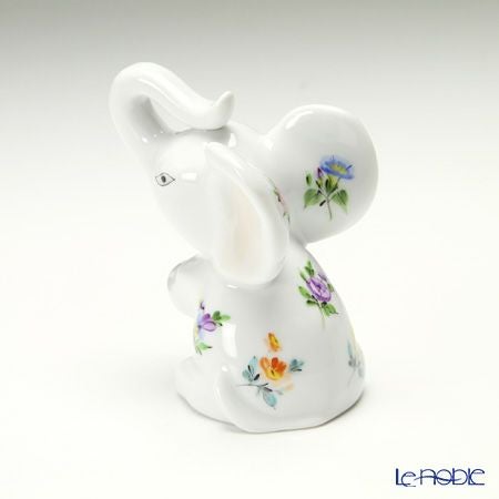 ヘレンド ミルフルール MF 15511-0-00 おすわり小象 7.2cm