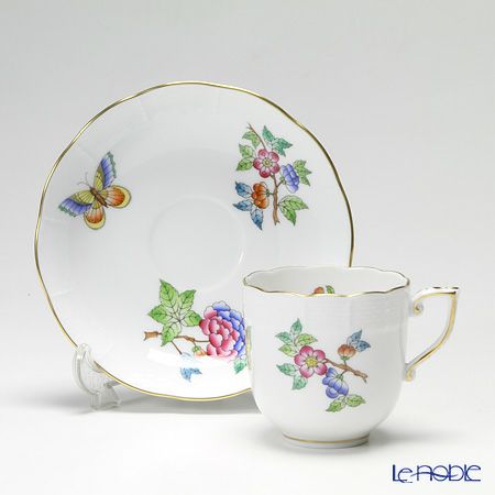 ヘレンド (HEREND) ヴィクトリア・プレーン VA 00707-0-00 モカカップ＆ソーサー 150ml