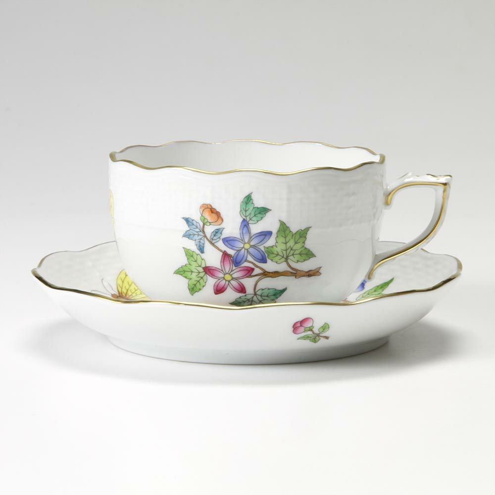 ヘレンド (HEREND) ヴィクトリア・プレーン VA 00724-0-00／724 ティーカップ＆ソーサー 200ml