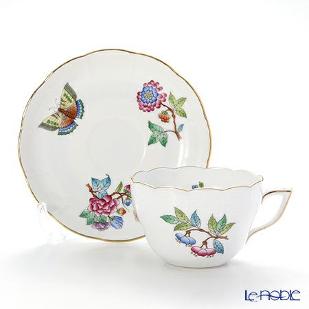 ヘレンド (HEREND) ヴィクトリア・プレーン VA 00730-0-00 ティーカップ＆ソーサー（兼用） 200ml