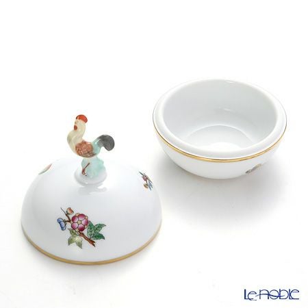ヘレンド ヴィクトリア・プレーン VA 06033-0-16 ラウンドボックス（ニワトリ） 8cm