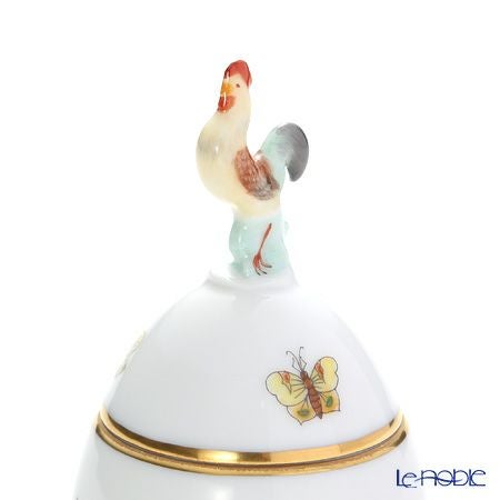 ヘレンド ヴィクトリア・プレーン VA 06043-0-16 タマゴボックス 縦 ニワトリ 10cm