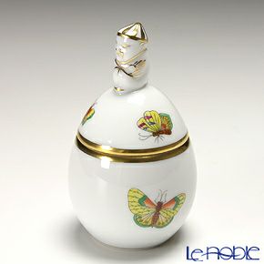 ヘレンド ヴィクトリア・プレーン VA 06043-0-21 タマゴボックス 縦 マンダリン