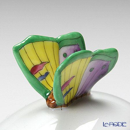 ヘレンド ヴィクトリア・プレーン VA 06054-0-17 エッグボックス 横 チョウ 7cm