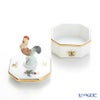 ヘレンド ヴィクトリア・プレーン VA 06105-0-16 オクタゴナルボックス（ニワトリ） 4.8cm