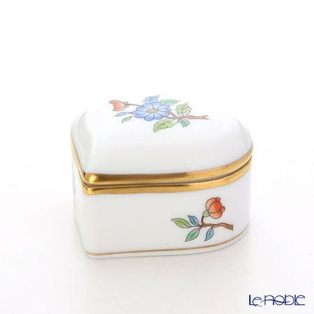 ヘレンド ヴィクトリア・プレーン VA 06112-0-00 ハートボックス 5cm