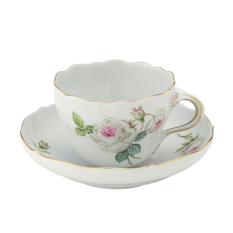 マイセン（Meissen） ホワイトローズ 029510／00582 コーヒーカップ＆ソーサー 200ml