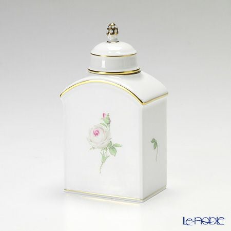 マイセン（Meissen） ホワイトローズ 029510／52861 ティーキャディー 14cm