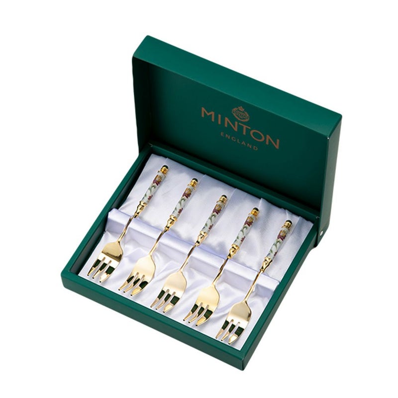 ミントン ハドンホール ケーキフォーク 5本セット HH002G-CF
