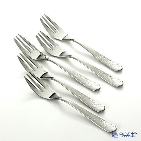 ミントン ヴィクトリアストロベリーホワイト VS102 ケーキフォーク 5本セット