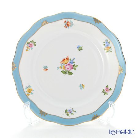 ヘレンド (HEREND) ローズチューリップ ブルー RTFB 20517-0-00 プレート 19cm