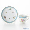 ヘレンド ローズチューリップ ブルー RTFB 20707-0-00 モカカップ＆ソーサー 150ml