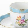 ヘレンド ローズチューリップ ブルー RTFB 20707-0-00 モカカップ＆ソーサー 150ml