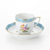 ヘレンド ローズチューリップ ブルー RTFB 20707-0-00 モカカップ＆ソーサー 150ml