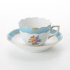 ヘレンド ローズチューリップ ブルー RTFB 20711-0-00 モカカップ＆ソーサー 100ml