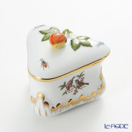 ヘレンド (HEREND) ロスチャイルドバード 06079-0-11 ボンボン入れ トライアングルストロベリー