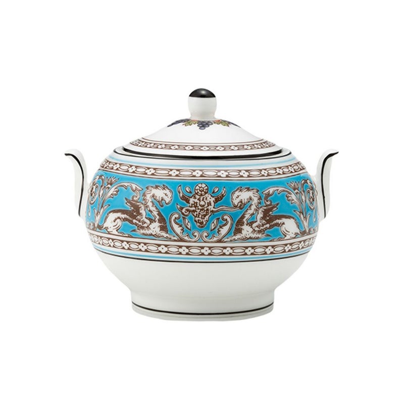 ウェッジウッド（Wedgwood） フロレンティーン ターコイズ シュガーボックス（ティー） S 8cm