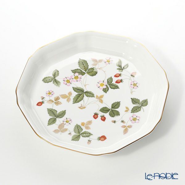 ウェッジウッド（Wedgwood） ワイルドストロベリー オクタゴナルディッシュ L 24cm