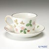 ウェッジウッド（Wedgwood） ワイルドストロベリー パステル ティーカップ＆ソーサー（デルフィ） ピンク