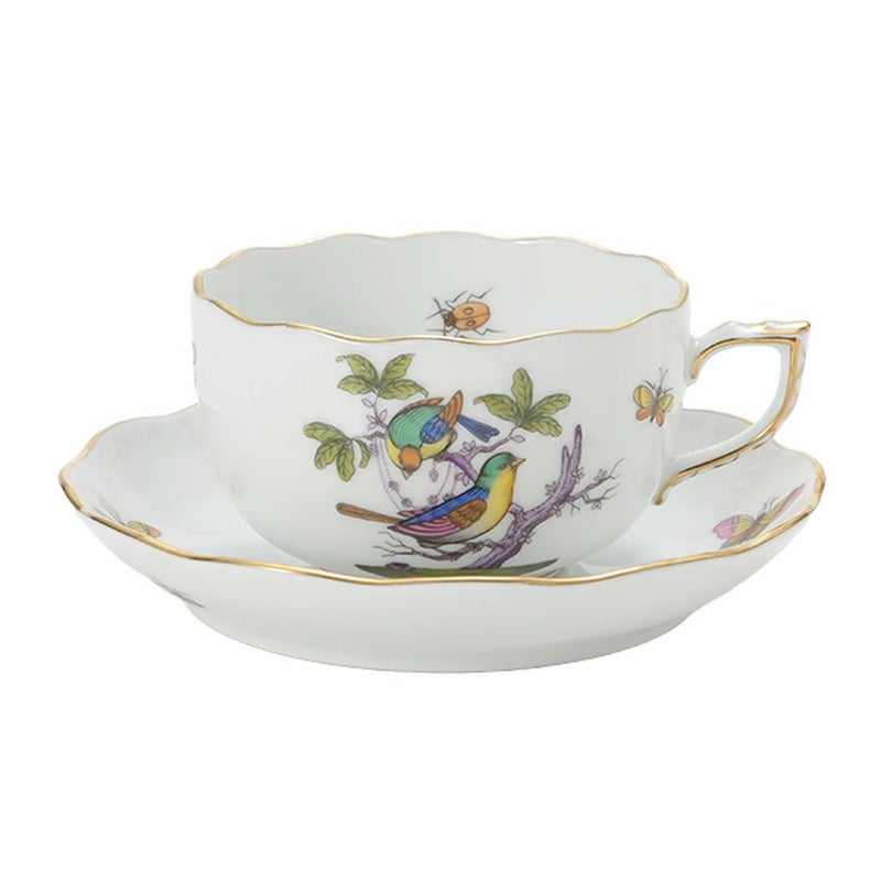 ヘレンド (HEREND) ロスチャイルドバード 多彩色 ROM-1 00724-0-00／724 ティーカップ＆ソーサー 200ml