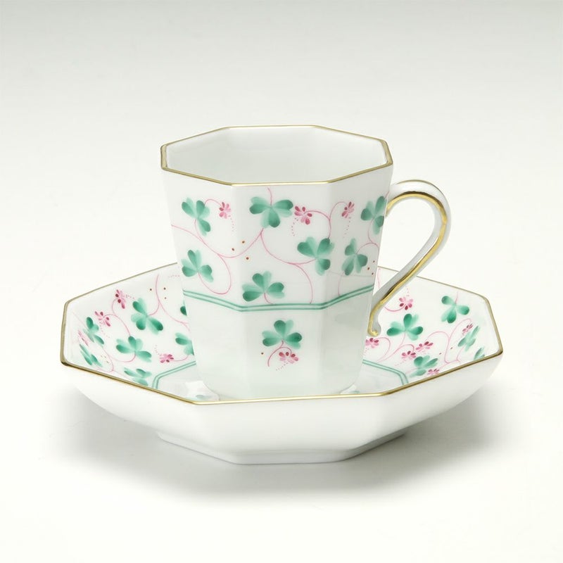 ヘレンド クローバー TC 04307-0-00 モカカップ＆ソーサー（オクタゴナル）