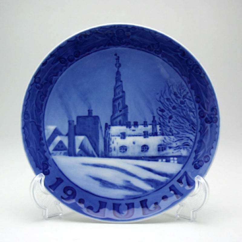 ロイヤルコペンハーゲン（Royal Copenhagen） イヤープレート 1917年／大正6年 「我が主の教会の塔」