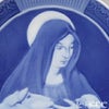 ロイヤルコペンハーゲン（Royal Copenhagen） イヤープレート 1920年／大正9年 「イエスを抱くマリア」