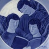 ロイヤルコペンハーゲン（Royal Copenhagen） イヤープレート 1922年／大正11年 「三人の歌う天使」
