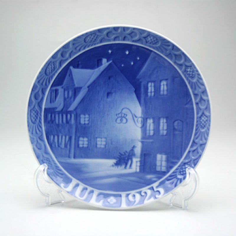 ロイヤルコペンハーゲン（Royal Copenhagen） イヤープレート 1925年／大正14年 「クリスチャンハウンから見た通りの風景」