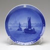 ロイヤルコペンハーゲン（Royal Copenhagen） イヤープレート 1930年／昭和5年 「漁船」